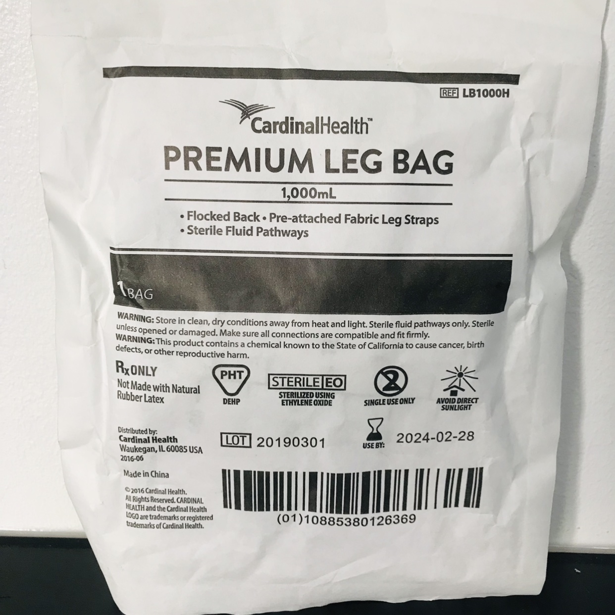 Premium urine Leg Bag 1000ml